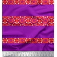 thumbnail image 1 of Soimoi Tissu Poly Georgette Rayé & Mandala Kaléidoscope Imprimés au Mètre 52 Pouces de Large, 1 of 3