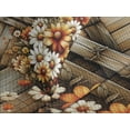 thumbnail image 4 of Ambesonne Rustic Quilted Bedspread Set 3 Pcs, Farmhouse Summer Chamomiles, Queen Size, Orange Sepia and Off White, 4 of 5