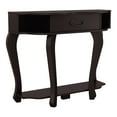 thumbnail image 3 of Furniture of America Waine 1-Drawer and 1-Shelf Wood Indoor Console Table, Espresso, 3 of 13