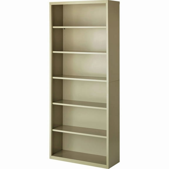 Lorell, LLR41293, Fortress Series Bookcases, 1 Each, Putty