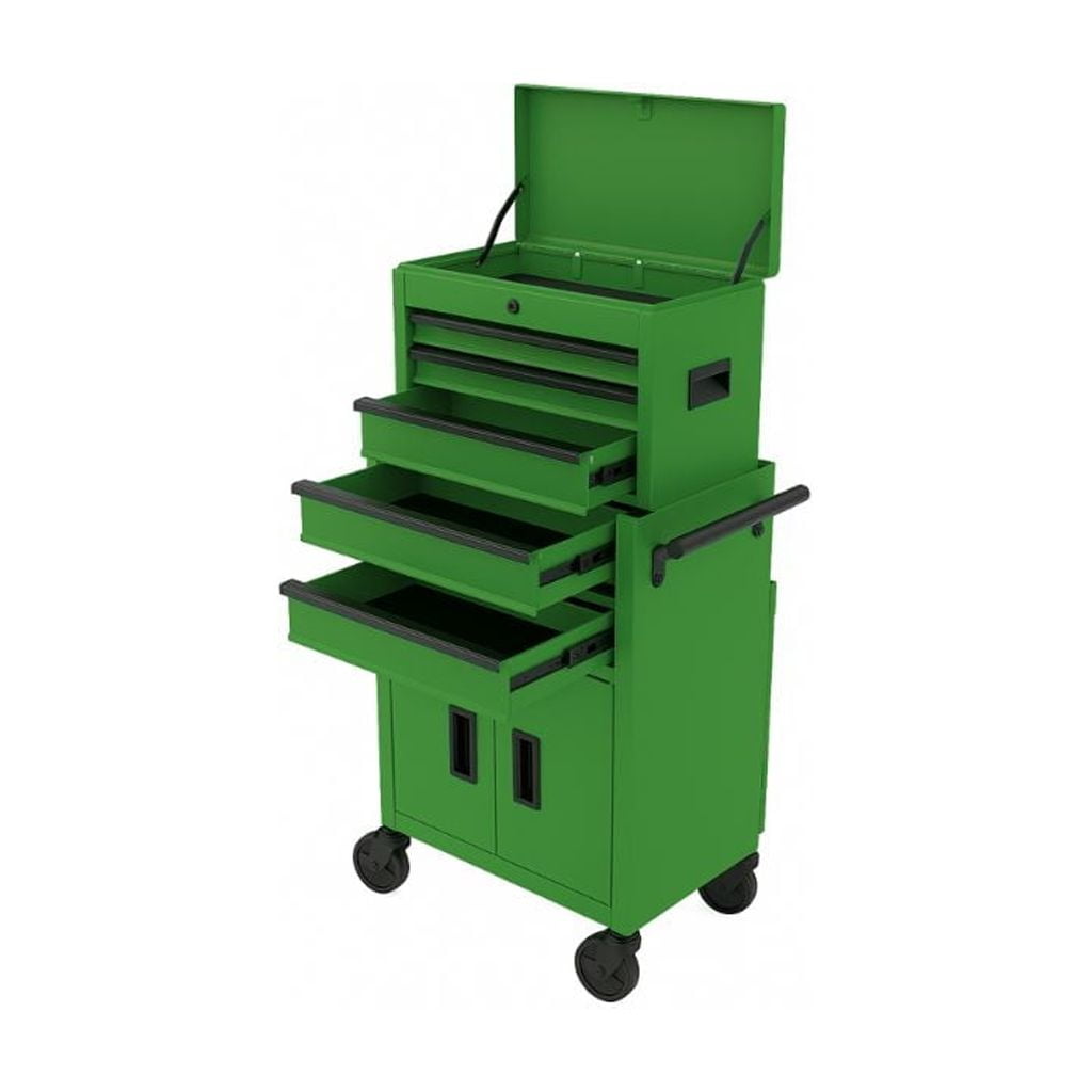 Hyper Tough 20-Inch Heavy Duty Steel Tool Chest, 300 lbs Capacity, Green