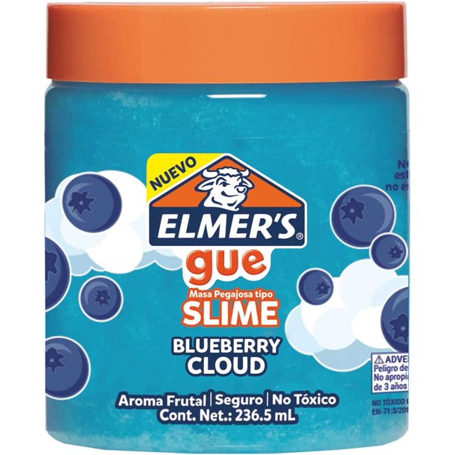 Elmer's Gue Pre Made Slime, Blueberry Cloud Slime, perfumado, 1 unidad SHIRET Hogar