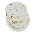 thumbnail image 1 of Inkdotpot Love Is Sweet Wedding Bottle Tag Real Gold Foil Favor Hang Tags 50 Pack, 1 of 7