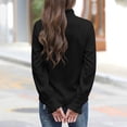 thumbnail image 5 of jjayotai Women's Button down Shirts Long Sleeve Smocked Cuffed Ruffle Collar Blouses Fall Work Business Casual Tops, 5 of 6