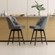 thumbnail image 2 of Yeshouse Taburetes de bar giratorios con respaldo, juego de 2 taburetes de bar de 66 cm de altura, sillas modernas para isla de cocina y bar en casa, 2 of 8