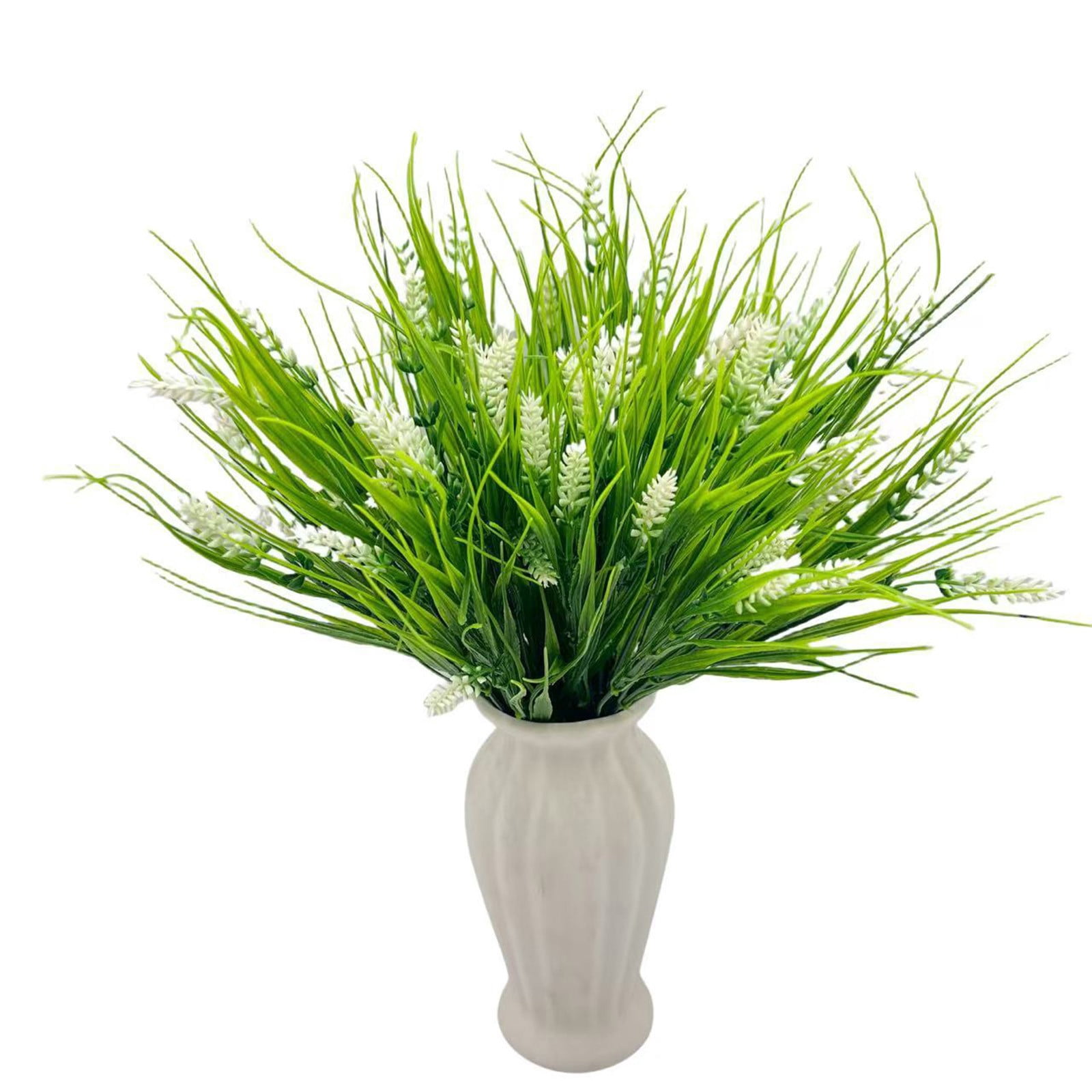 ERTZAE Faux Lavender Spray,Fade-Resistant Greenery Window Box,Balcony,Front Porch Decor,Fake Leaves,Artificial Lavender Grass Flower,Orange 13.8-Inch Outdoor Plant Garden,Patio,Hanging Planter