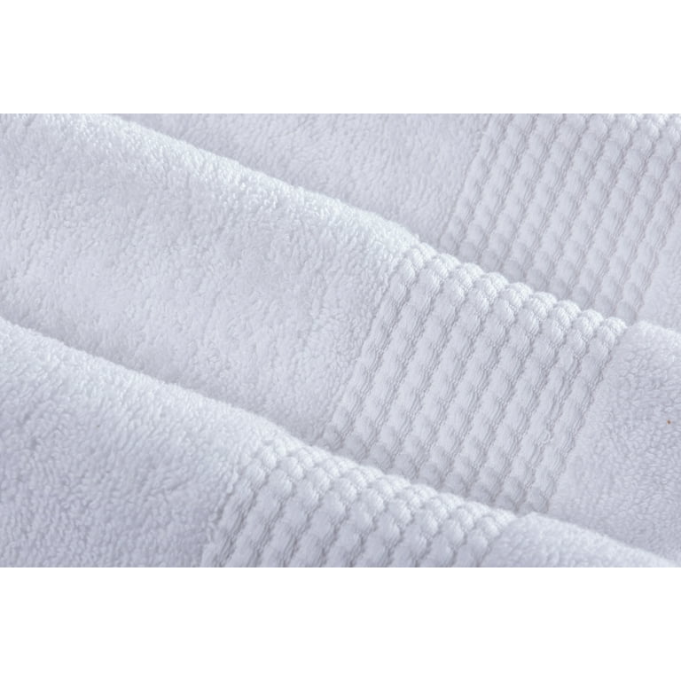 HALLEY Turkish Bath Towels Set - 2 Pack Bathroom Set, Ultra Soft, Machine  Washable, Highly Absorbent, 100% Cotton - Luxury Spa Quality - White