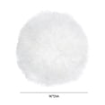 thumbnail image 3 of TOV Furniture Coussin Rond en Tissu Transitionnel 16x16 Pouces en Blanc, 3 of 3