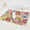 thumbnail image 2 of Pioneer Flower Floral Print Pattern Blanket,Comfortable Soft Flannel Throw Blanket,All Season,Warm Lightweight Blankets for Sofa Bed Couch Living Room Chair,30"x40", 2 of 4