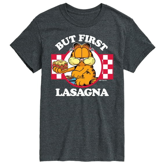 Garfield - But First, Lasagna - Men's Short Sleeve Graphic T-Shirt