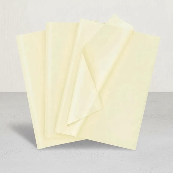 Tissue Paper for Gift Bags Wrapping, Art Tissue Paper for Crafts Decoration (Ivory)