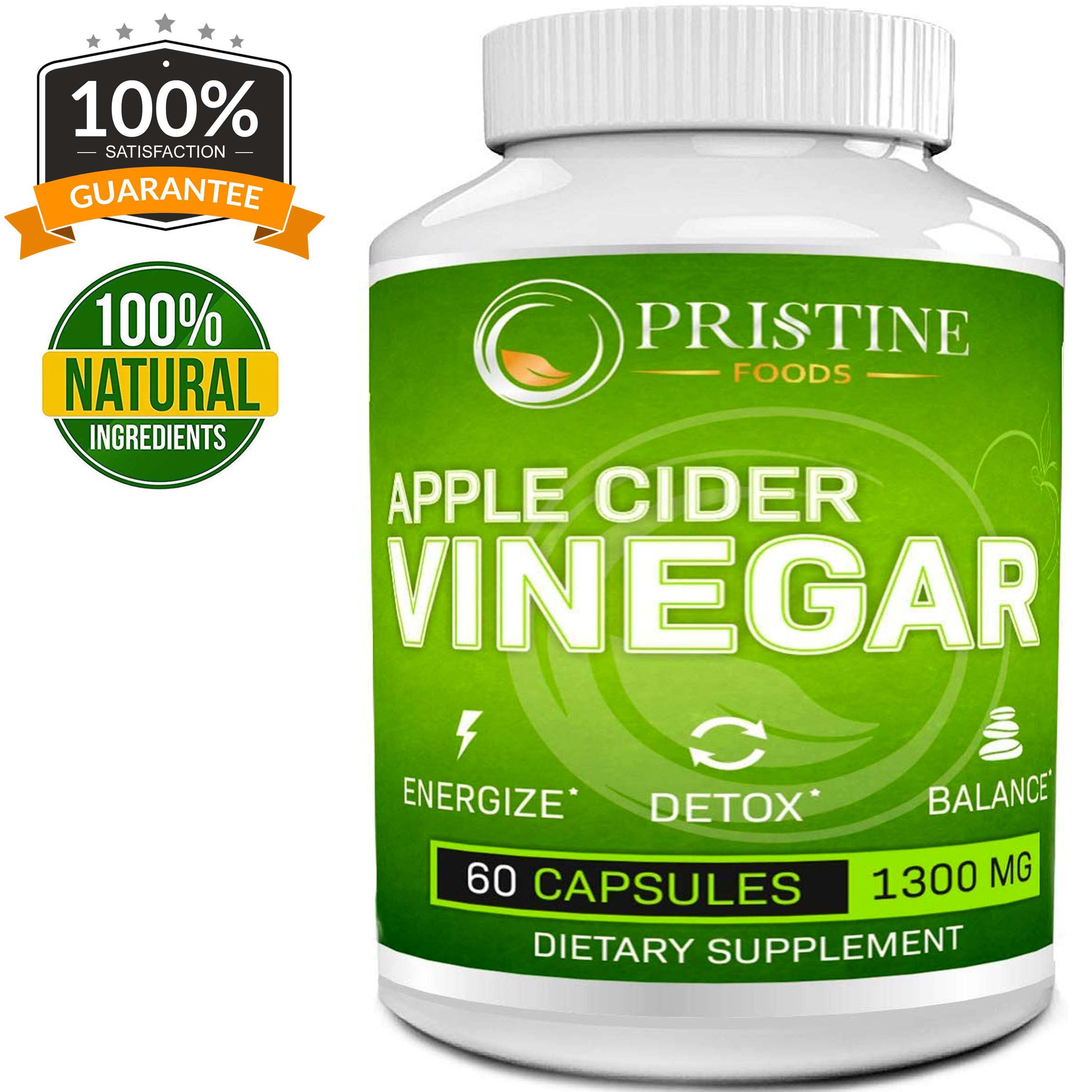 Pristine Food's Apple Cider Vinegar Supplement Extra Strength For