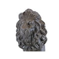 thumbnail image 4 of Guardian Lion Statue – Natural Bronze Appearance – Made of Plastic Resin – Lightweight – 28” Height, 4 of 6