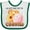White and Green, variant on Inktastic I'm Just Here for the Cookies Boys or Girls Baby Bib
