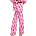thumbnail image 2 of Conjunto de pijama navideño para mujer 2024, estampado de cascanueces de dibujos animados, camiseta de manga larga con cuello redondo y pantalones, ropa de dormir para estar en casa, 2 of 5