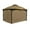 Beige, variant on APEX GARDEN Four-Side Privacy Side Wall Curtain Set for 10-ft x 12-ft Gazebo (Beige)