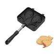 thumbnail image 1 of Yosoo Taiyaki Pan, MáQuina Para Hacer Gofres En Forma De Pez MáQuina Antiadherente Para Pasteles Bandeja Para Hornear Con 2 Lados Molde Para Hornear De AleacióN De Aluminio Para Pescado, 1 of 5