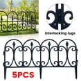 thumbnail image 2 of 5pcs Plastic Garden Edging Lawn Yard Plant Flower Fence Border Pannel Landscape, 2 of 7