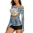 thumbnail image 2 of The Loud House Women's Sunscreen Shirt Long Sleeve Workout Tops Crewneck Soft Comfy Tees Casual T-Shirt 2XL, 2 of 7