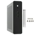 thumbnail image 2 of HTPC Chassis Full Aluminum Mini ITX Case for Desktop Computer Light Texture Quiet Cooling for Living Room Hotel Digital Signage, 2 of 7
