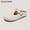 beige, variant on Unisex beach slippers 2 strap luxury cow leather woman flat women's sandals summer 2024