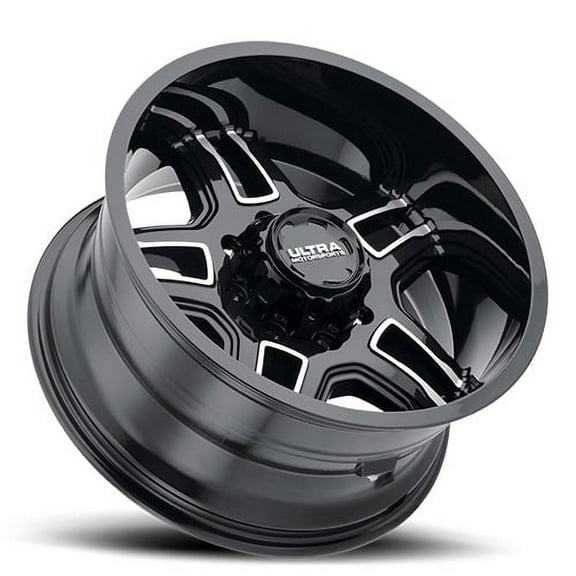 20" Black With Diamond Cut Accents Armageddon 153 Wheel by Ultra Wheel 153-2105BK25