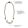 thumbnail image 5 of Satco 90-2270 - 12" ANT BRASS HD HARP, 5 of 6