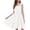 White, variant on Arshiner Girls Summer Dress Bow-Tie Straps Sleeveless Flowy Ruffle Trim Boho Beach Casual Sundress