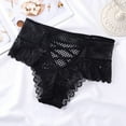 thumbnail image 2 of JUSLIO Womens Underwear Lace Briefs High Waisted Bow Soft Panties Black L, 2 of 5
