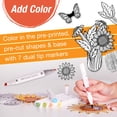 thumbnail image 4 of Faber-Castell Pop Up Coloring Bouquet: Sunflower - 3D Coloring Crafts, Mother's Day Crafts, 4 of 6