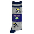 thumbnail image 2 of Urban-Peacock Men's Novelty Fun Socks - Bicycle Racer - Grey - 1 Pair, 2 of 2