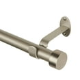 thumbnail image 1 of Elrene Home Fashions Serena Tringle à Rideau Simple pour Rideaux et Draperie avec Embouts Contemporains, Diamètre 1 Pouce, 48 Pouces - Tringle Réglable 86 Pouces, Nickel Poli, 1 of 4