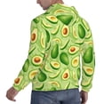 thumbnail image 6 of Xecao Green Avocado Pattern Men's Adult Pullover Hoodie,Hooded Sweatshirt-4X-Large, 6 of 7