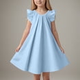 thumbnail image 2 of Tkrady Dress for Girls Spring Summer New Breathable Little Flying Sleeve Cute Princess Dresses, Sizes 2-7 Years, 2 of 6