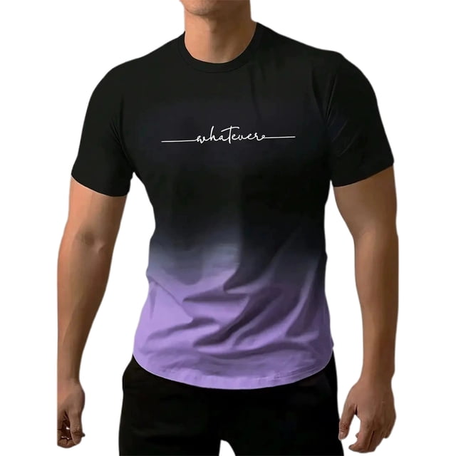Xdzjlr T-Shirts pour Hommes Impression 3D Chemises Confortables pour Hommes,m
