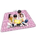 thumbnail image 1 of Soidarity Colchoneta de Picnic impermeable plegable para exteriores a cuadros rojos y blancos, almohadilla gruesa de moda, transpirable, suave, portátil, carpas Corazón 150*150cm Soidarity OD001135-22, 1 of 6