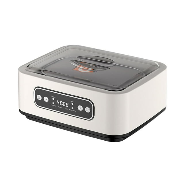 Fabricante de yogurt, fabricante de pudín de helados, compacta, máquina de yogurt automática de acero inoxidable de bricolaje de bajo ruido para