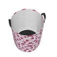 thumbnail image 3 of Balery Lilies Flowers Round Laundry Basket with Handles Waterproof Freestanding Laundry Hamper for Clothes Toys in the Dorm and Family-Medium, 3 of 8