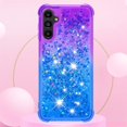 thumbnail image 2 of Compatible with Samsung Galaxy A14 5G Case Glitter Liquid Galaxy A14 5G Case for Girls Women Shiny Flowing Love Heart Clear Shockproof Case for Samsung A14 5G Liquid Purple Gradient, 2 of 14