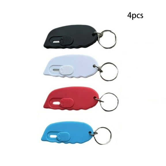 FACEGA Box Opener,Convenient Stainless Steel Keychain Knife,Versatile Stylish Plastic Exterior Pocket Knife for Easy Use