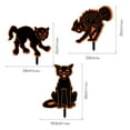 thumbnail image 6 of Hariumiu Decor Halloween Garden Inserts Glow-in-the-Dark Scary Black Cat Yard Signs with Stakes Corrugated Halloween Outdoor Garden Decor, 6 of 8