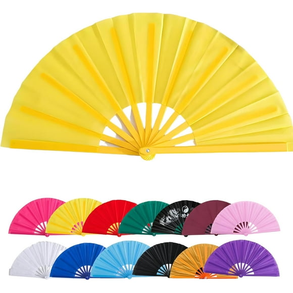 Tingzi Large Clacking Fans for Line Dancing, Clack Fans for Line Dancing, Snap, for Popping Fan, Foldable Line Dance