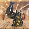 thumbnail image 4 of Big Lucky Cat Figurine Feng Shui Statue Sculpture, Desktop Welcoming , Resin Wealth for Desk Bookcase Display Color, 4 of 10