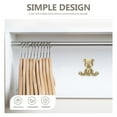 thumbnail image 3 of KALLORY 1Set Bear Shape Hooks Metal Wall Mounted Hangers for Living Room Decorative Use Golden Zinc Alloy, 3 of 8