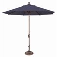 thumbnail image 1 of Simply Shade Parapluie Inclinable à Bouton-Poussoir Octogone 108" en Bronze/marine, 1 of 2
