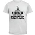 thumbnail image 1 of Halloween Always Be Yourself Frankenstein White Adult T-Shirt, 1 of 1