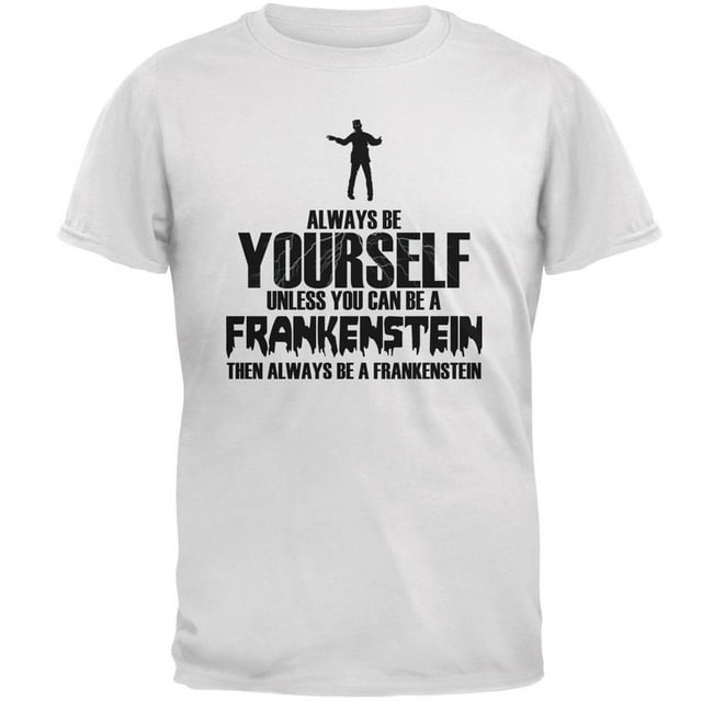 Halloween Toujours Sois Toi-Même Frankenstein T-Shirt Blanc Adulte
