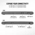 thumbnail image 3 of Hub de expansión Corsair USB100 de 7 puertos USB-C/USB-A con alimentación, 3 of 6