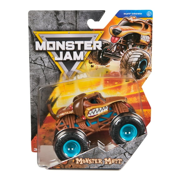 Monster Jam, Official Monster Mutt Monster Truck, Die-Cast Vehicle, 1:64 Scale, Kids Toys for Boys Ages 3 and up