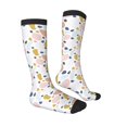 thumbnail image 3 of Balery Geometric Spots Printed Novelty Socks Men's Women's Crew Socks Sports Socks Knee High Socks Cotton Socks Quirky and Cool Socks, 3 of 9
